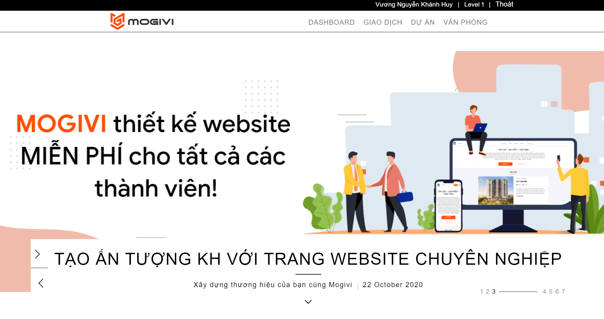 04 công cụ chính tại website Mogivi.vn