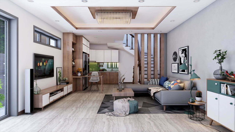 Đối với nhà ống khi decor nội thất bạn nên cân đối không gian, bố trí một cách khéo léo sẽ giúp ngôi nhà trở nên rộng rãi hơn